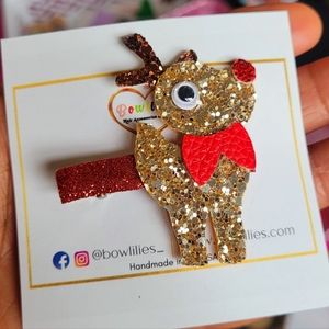 Christmas Reindeer Antler Hair clip Hair Accessories Hairbows